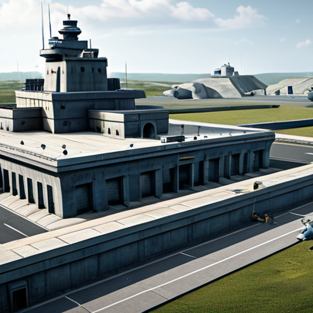 top war 최적의 조합 전략 - Strategic Base Defense**

"A fully defended military base in a realistic style, complex layered defe...