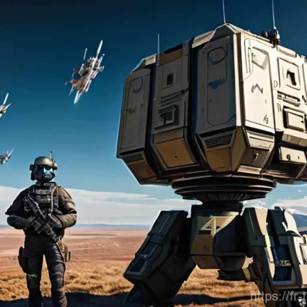 top war 적 진영 분석법 - **"The Inveterate Fortifier's Citadel"**
    A highly detailed, cinematic shot of a futuristic milit...