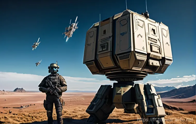 top war 적 진영 분석법 - **"The Inveterate Fortifier's Citadel"**
A highly detailed, cinematic shot of a futuristic milit...