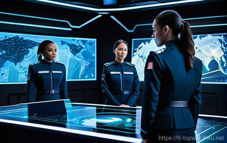 top war 리더십 증가 방법 - **Prompt:** An inspiring female commander, wearing a sharp, dark-colored tactical uniform with intri...