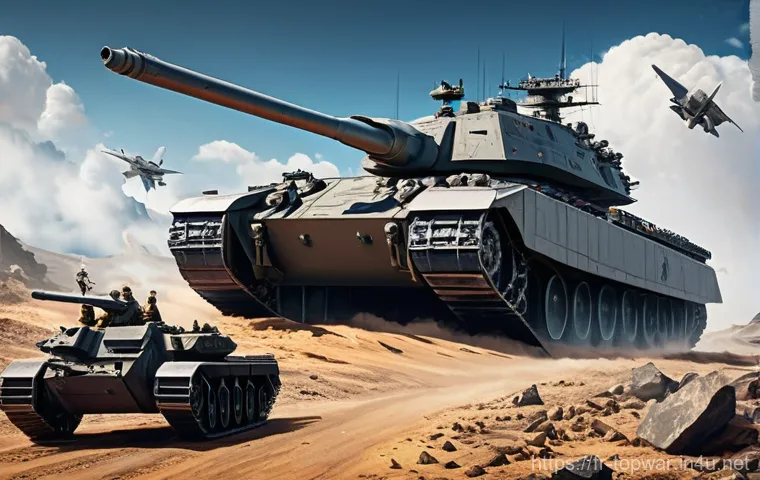 top war 전쟁 시뮬레이션 기본 - **A highly optimized and bustling futuristic military base on a lush, verdant island in *Top War*'s ...