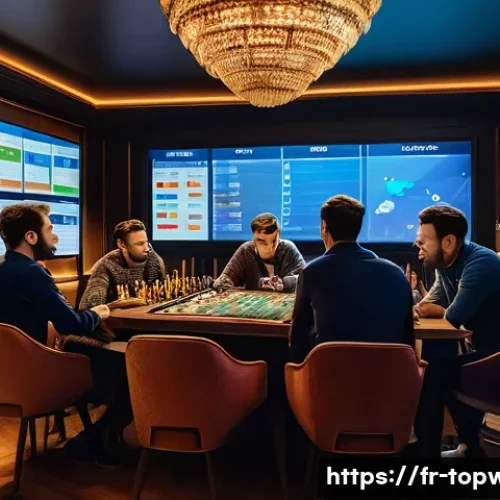 Home 31 top war 이벤트 아이템 획득법 - A detailed scene of a strategic gaming session featuring a diverse group of French players gathered ...